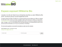 Tablet Screenshot of exposants.millesime-bio.com