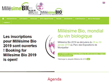 Tablet Screenshot of millesime-bio.com